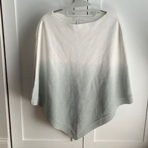 Barefoot Dreams CozyChic Lite Ombré Pancho. OS. New without tags. Cream/green